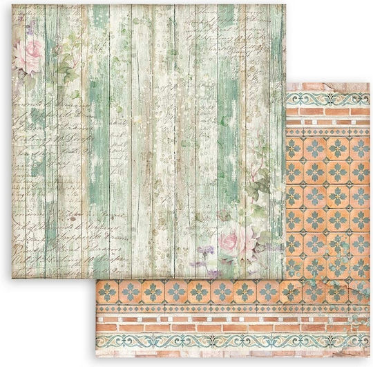 Stamperia Maxi Background Casa Granada Scrapbooking 190gr/m² 10 Blätter 10Stück