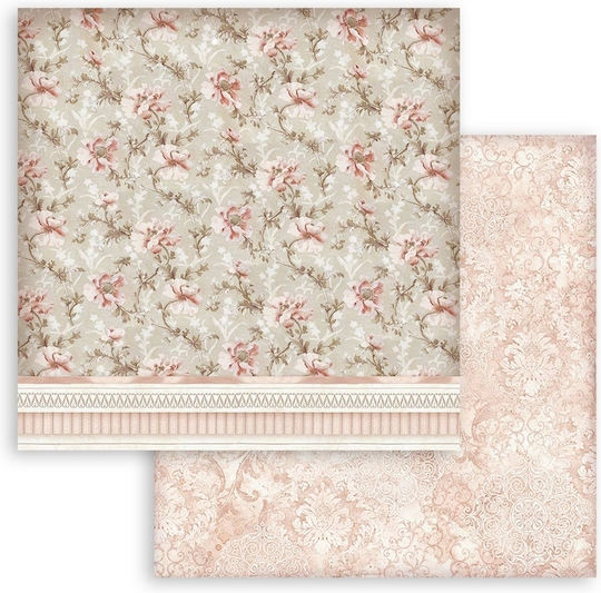 Stamperia Maxi Background You and Me Leaf Scrapbooking 190gr/m² 10 pcs