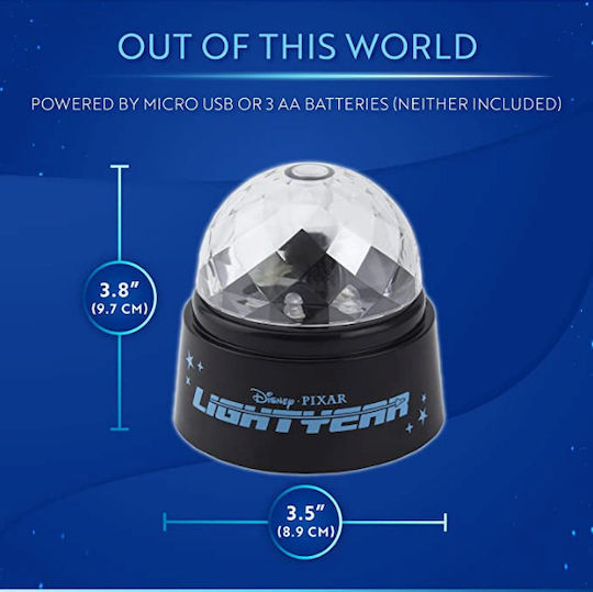 Paladone Led Παιδικό Φωτιστικό Projector με Προβολή Σχεδίων με Εναλλαγές Χρωματισμών Μαύρο
