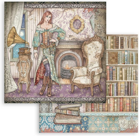 Stamperia Lady Vagabond Lifestyle Foi Scrapbooking 190gr/m² 10 foi 10buc