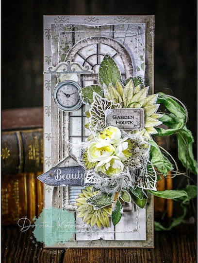 Stamperia Romantic Garden House Лист Scrapbooking Двустранен Единичен 1бр