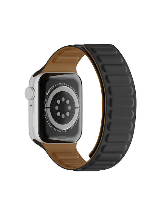 Techsuit Watchband W035 Λουράκι Σιλικόνης Μαύρο (Apple Watch 38/40/41mm)