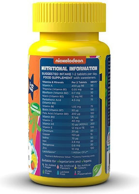 Health Fuel Sponge Bob Multivitamins Vitamina Portocală Ananas 60 tablete masticabile