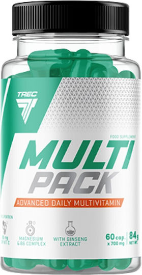 Trec Multipack Πολυβιταμίνη Advanced Daily Multivitamin για Ενέργεια, Ενίσχυση του Ανοσοποιητικού & τα Μαλλιά 240 κάψουλες