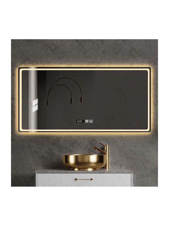 Sparke Astral Rectangular Bathroom Mirror Led Touch 100x60cm