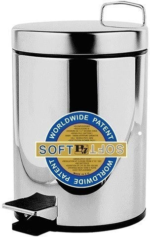 Bronze Art Sappho 07TT-10-9 Inox Bathroom Basket Soft Close 9lt Silver