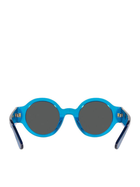 Ralph Lauren Unisex Sunglasses with Blue Plastic Frame and Gray Lens PH4190U 604187