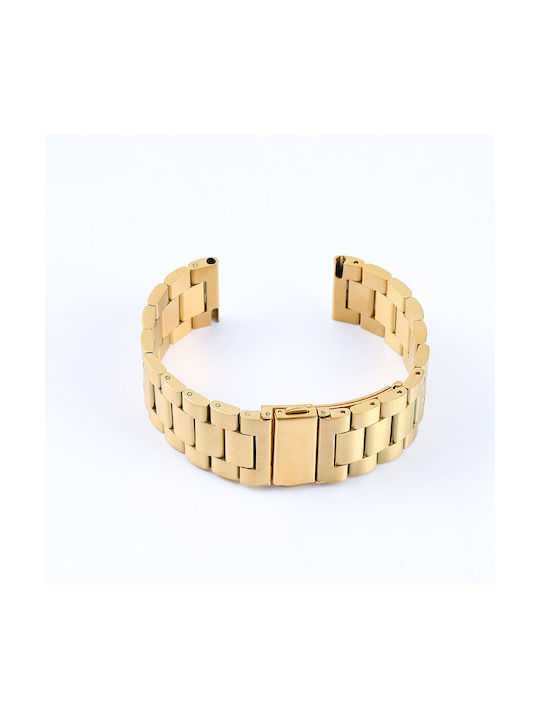 Techsuit Watchband W036 Λουράκι Ανοξείδωτο Ατσάλι Χρυσό (Apple Watch 38/40/41mm)