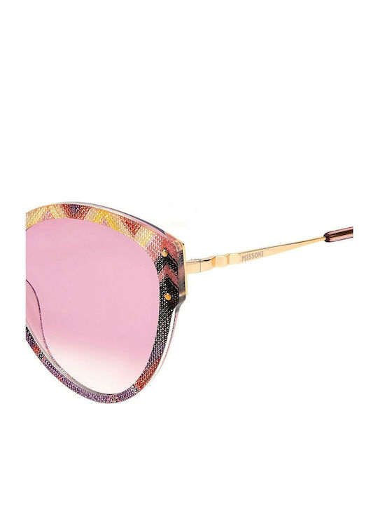 Missoni Feminini Ochelari de soare cu Multicolor Cadru și Roz Degrade Lentilă MIS 0004/S OBL/3X