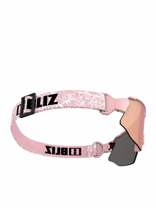 Bliz Breeze Unisex Sunglasses with Pink Plastic Frame and Pink Lens 52102-49