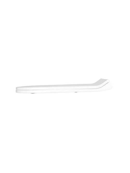 Wenko Plastic Soft Close Toilet Seat White Habos 46cm
