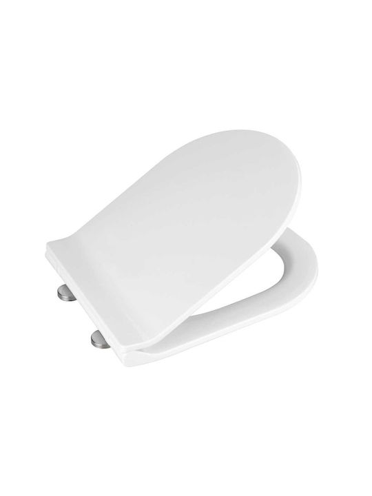 Wenko Habos Καπάκι Λεκάνης Soft Close Πλαστικό 46x36cm Λευκό