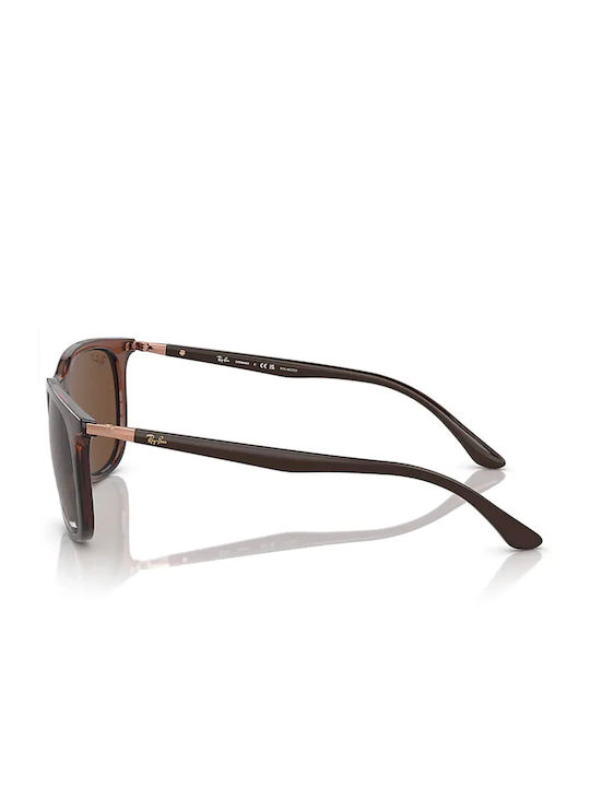 Ray Ban Sunglasses with Brown Frame and Brown Polarized Lens