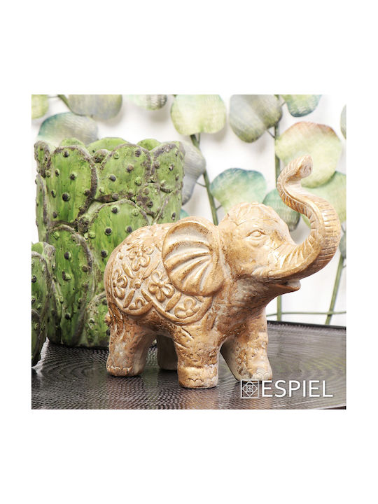 Espiel 3D Wall Decor Green Made of Metal 66x4.5x81.5cm