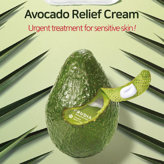 Frudia Avocado Relief Cremă Hidratantă de Zi 24h pentru Față cu Pantenol și Centella Asiatica 55gr