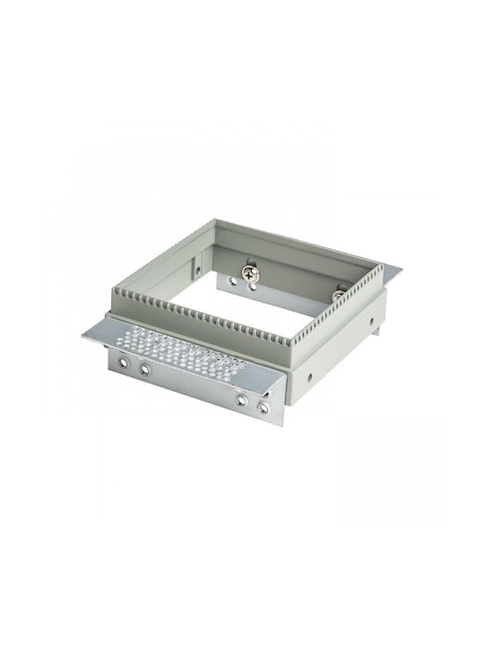 Rendl Light Studio Electra I Τετράγωνο Μεταλλικό Χωνευτό Σποτ με Ντουί GU10 Μαύρο 9.5x9.5εκ. 1τμχ