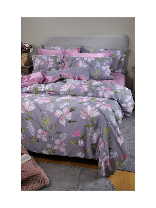 Down Town Home 790 Pillowcase Set Oxford Mauve 52x75cm.