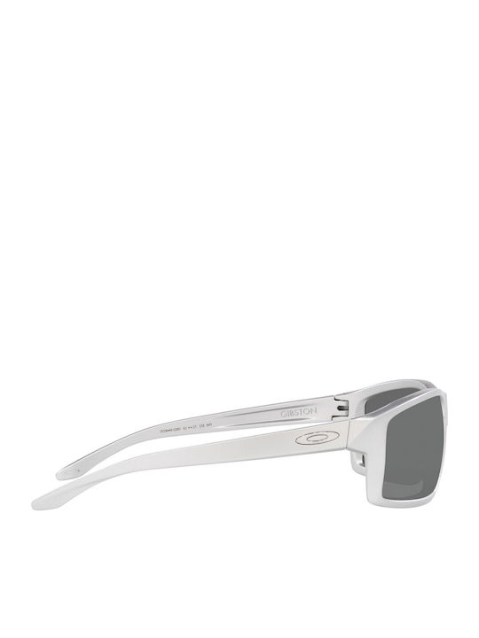 Oakley Gibston Men's Sunglasses with Silver Plastic Frame and Black Lens OO9449-22