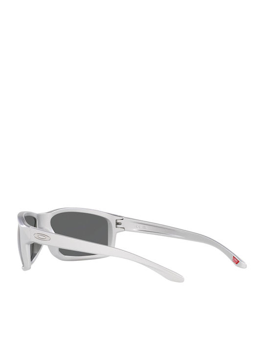 Oakley Gibston Men's Sunglasses with Silver Plastic Frame and Black Lens OO9449-22