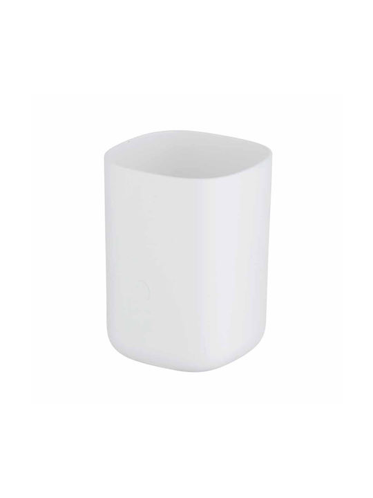 Wenko Davos Plastic Cup Holder Countertop White