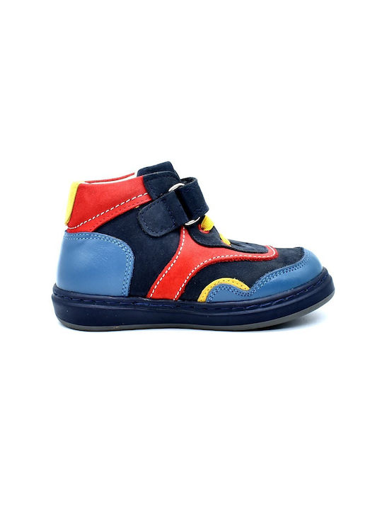 Bibelot boots for boy Blue/Red R4 BLU-RD