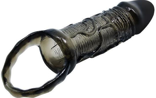 Pretty Love Breyden Penis Extension Penis Sleeve Black 15.5cm