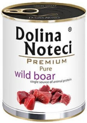 Dolina Noteci Premium Wet Food Dogs in Cans with Wild Boar Grain-Free 800gr