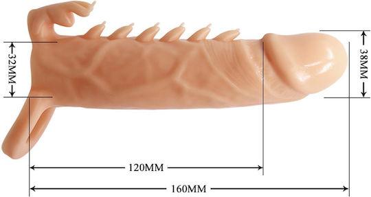 Pretty Love Emmitt Προέκταση Πέους Penis Sleeve Skin 16cm
