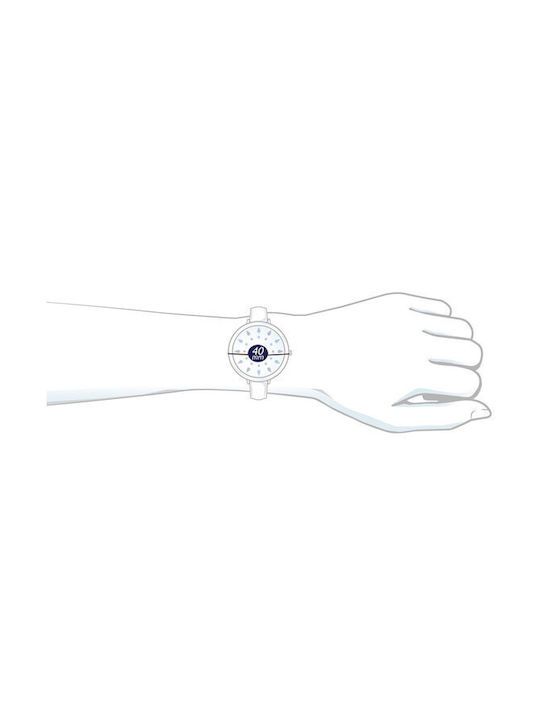 Liu Jo Kinder Smartwatch mit Kautschuk/Plastik Armband Weiß