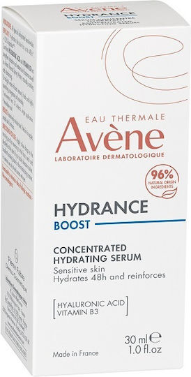 Eau Thermale Avène Hydrance Καταπραϋντικό & Ενυδατικό Booster Προσώπου με Νιασιναμίδη & Υαλουρονικό Οξύ 30ml