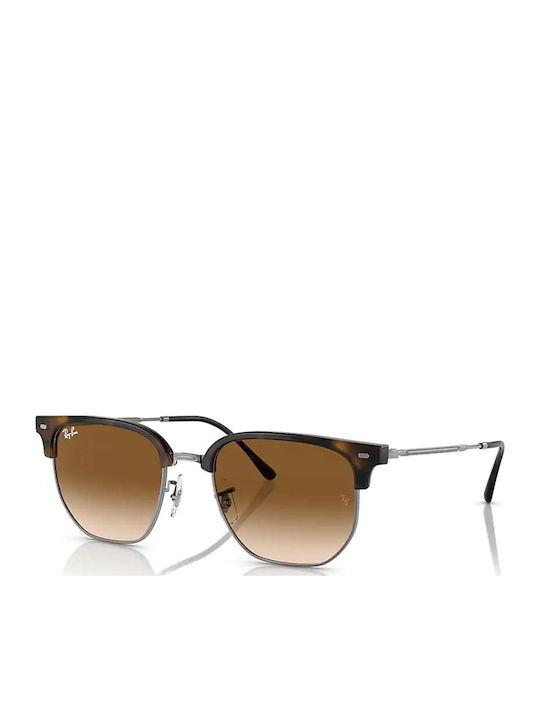 Ray Ban Clubmaster Unisex Ochelari de soare cu Maro Tortoise Cadru și Maro Degrade Lentilă RB4416 710/51