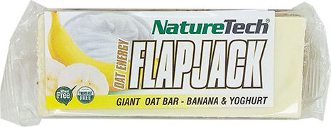 NatureTech Müsliriegel mit Banane & Joghurt Bio-Produkt Energie Flapjack 100gr