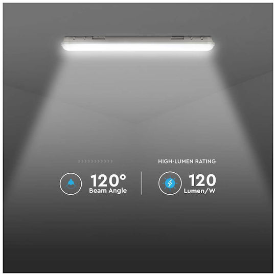 V-TAC Lichtleiste Außenbereich mit Leuchtstofflampe 60W 120cm