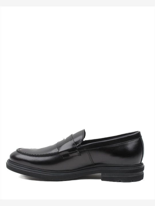Belgas Sierra Men's Leather Loafers Black