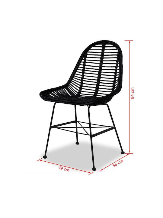 Столички Трапезария Black 2бр 49x56x84бр