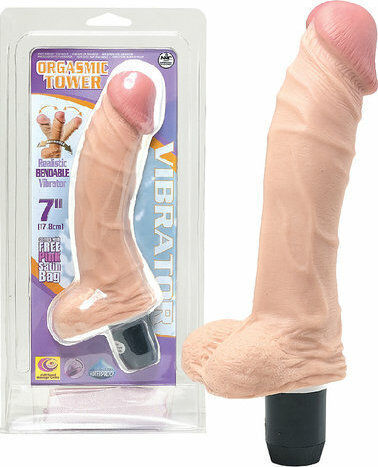 Nanma Orgasmic Tower Realistic Vibrator 21cm Flesh