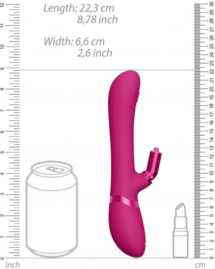 Vive Etsu Δονητής Rabbit 22.3cm Pink