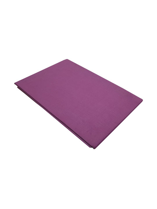 Le Blanc Sheet Double 200x240cm. Cotton Line Purple