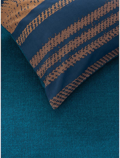 Kocoon Tena Σετ Σεντόνια Μονά με Λάστιχο 100x200+30εκ. Blue (3τμχ)