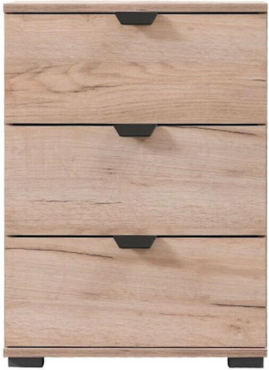Nachttisch Duero 3F Grey Oak 45x40x63cm