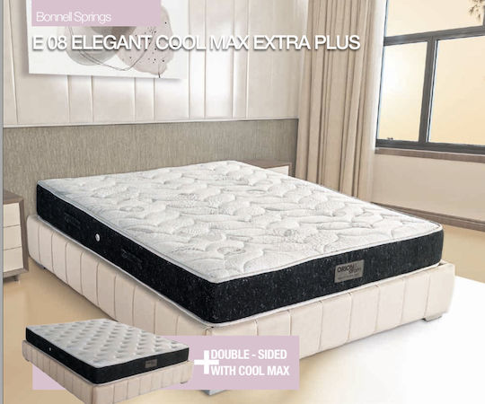 Orion Strom E08 Elegant Cool Max Extra Plus Queen Orthopedic Mattress Double-Sided 170x200x24cm with Springs