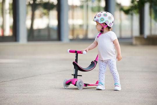 Micro Kids Scooter Foldable Mini2grow 3-Wheel with Seat for 12 Months Fuchsia