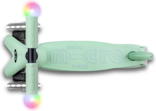 Micro Παιδικό Πατίνι Αναδιπλούμενο Mini2grow Τρίτροχο με Κάθισμα για 12 Μηνών Πράσινο