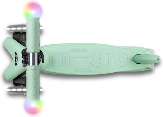 Micro Παιδικό Πατίνι Αναδιπλούμενο Mini2grow Τρίτροχο με Κάθισμα για 12 Μηνών Πράσινο