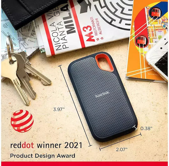 Sandisk Extreme USB 3.2 / USB-C External 2.5" SSD 500GB Black