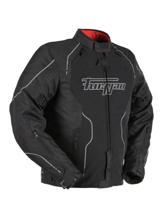 Furygan Legacy Herren Motorradjacke Für 4 Jahreszeiten Wasserdicht Schwarz/Grau
