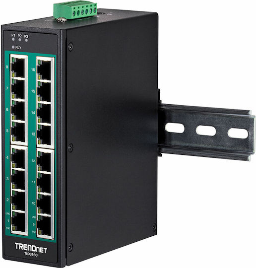 Trendnet TI-PG160 Managed L2 PoE+ Switch με 16 Θύρες Ethernet