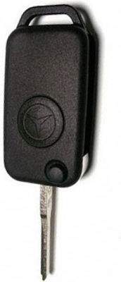 Foldable Car Key Shell with Blade with 1 Button HU64 for Mercedes Benz