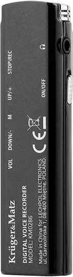 Kruger & Matz Диктофон MKM0286 KM0286 с Вътрешна Памет 8GB