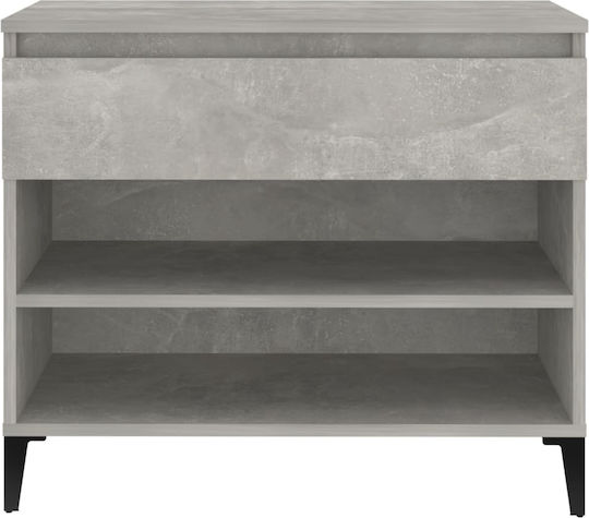 Metall Schuhschrank mit 2 Regalen Concrete L70xW36xH60cm